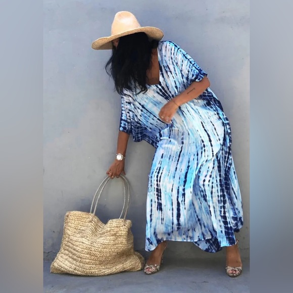 Nadia Elegant Bohemian Maxi Dress Swimsuit Coverup - Picture 4 of 8